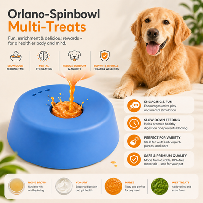 Die Orlano-Spinbowl. Weniger Stress, langsamer essen, glücklichere Hunde